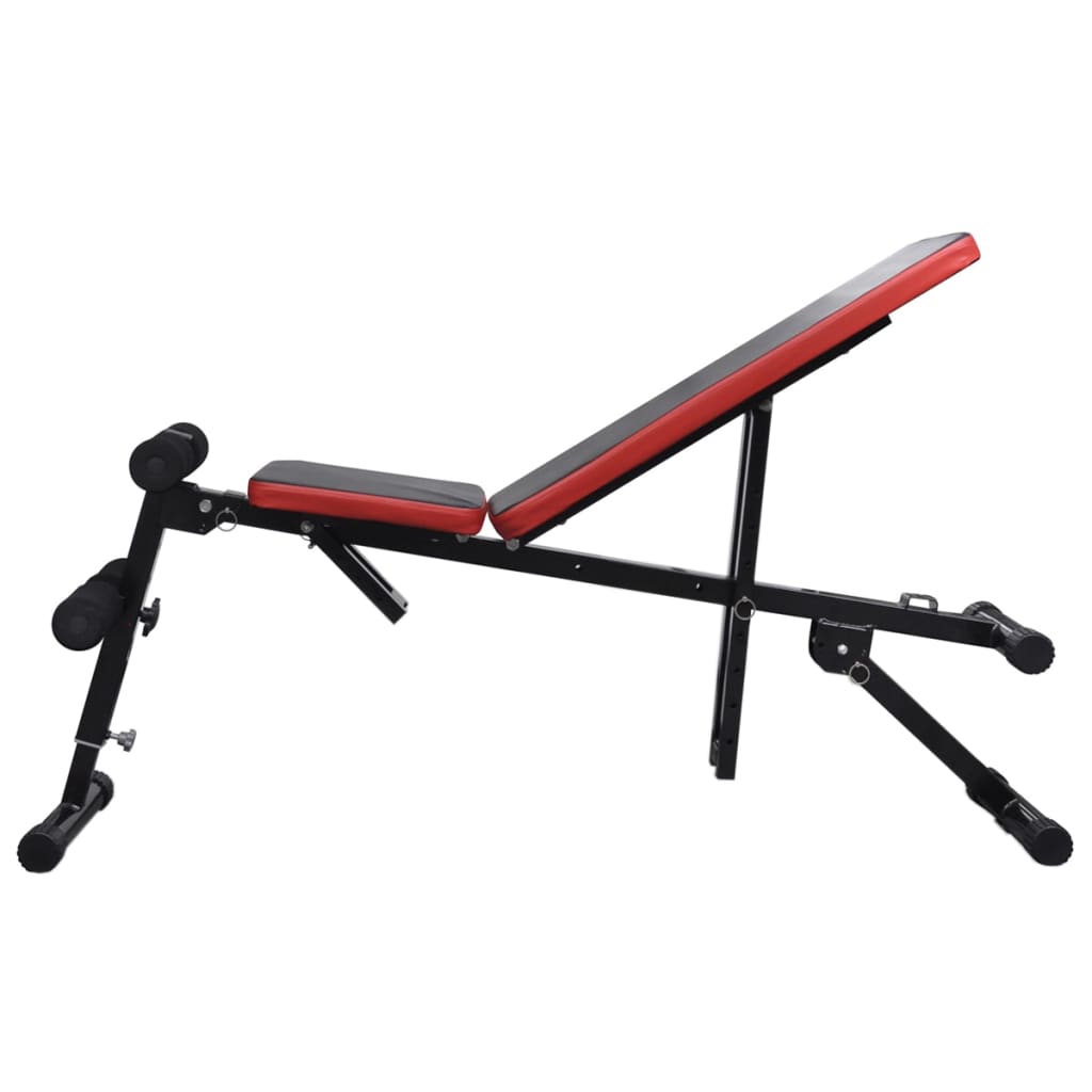 vidaXL Bancă reglabilă pentru abdomene cu set haltere/gantere 30,5 kg vidaXL Bancă reglabilă pentru abdomene cu set haltere/gantere 30,5 kg