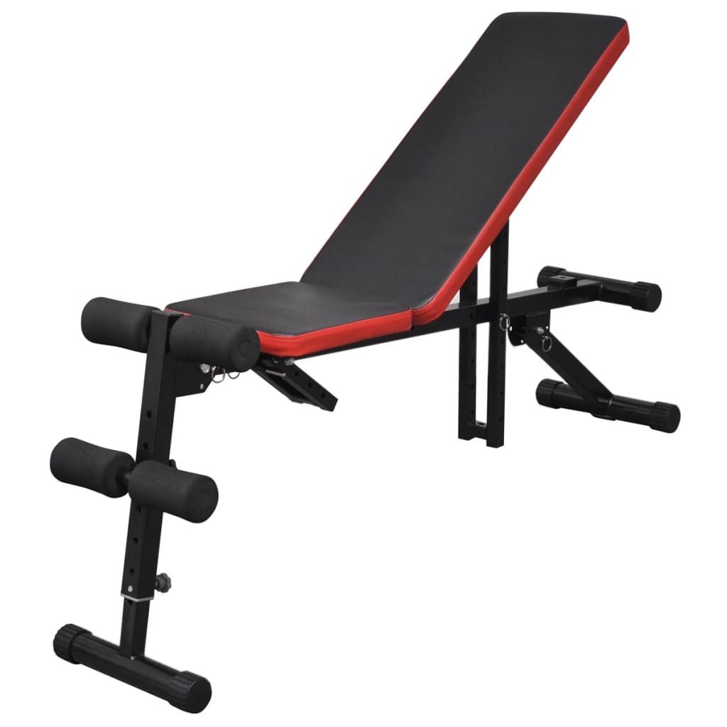 vidaXL Bancă reglabilă pentru abdomene cu set haltere/gantere 30,5 kg vidaXL Bancă reglabilă pentru abdomene cu set haltere/gantere 30,5 kg