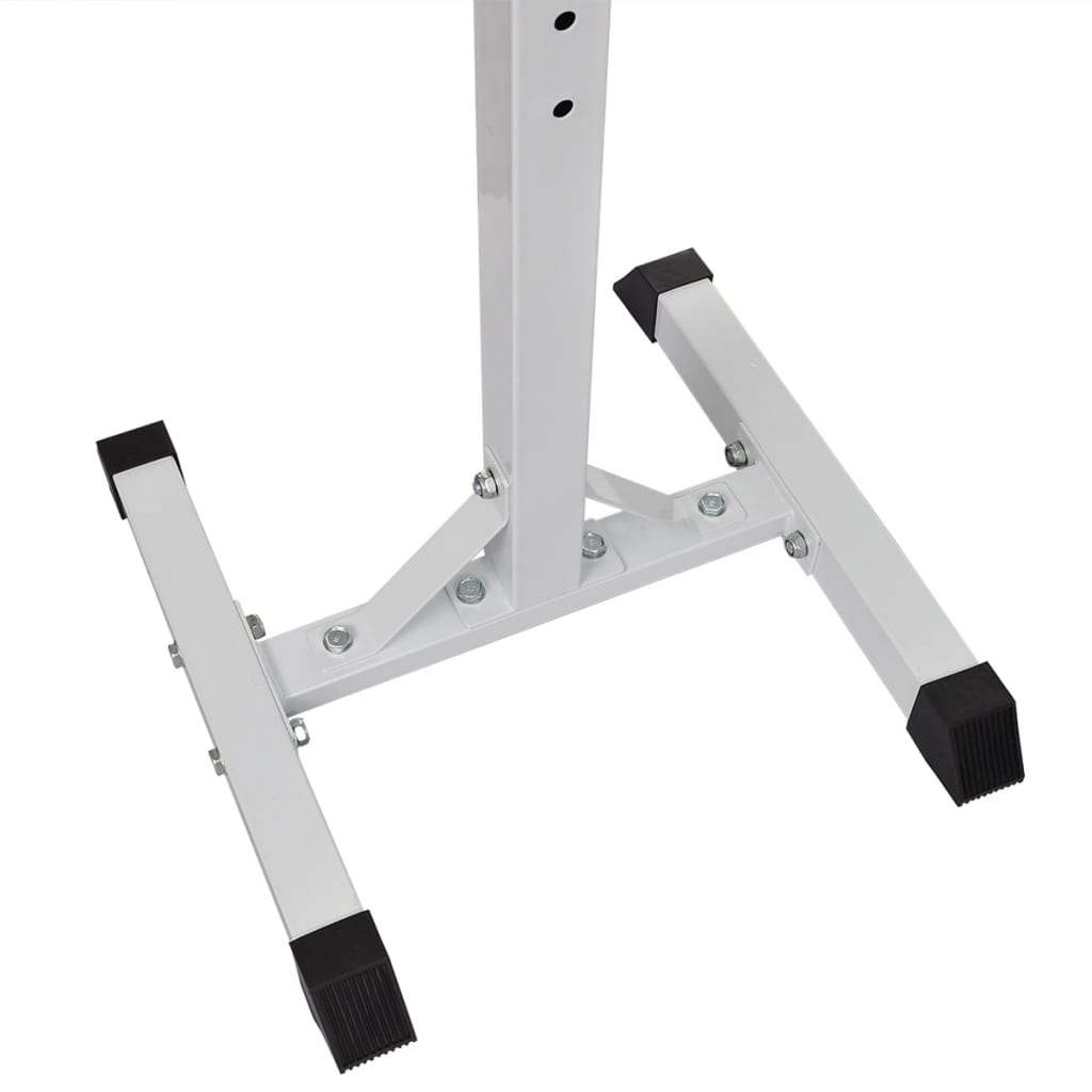 vidaXL Suport haltere genuflexiuni cu halteră și set gantere 30,5 kg vidaXL Suport haltere genuflexiuni cu halteră și set gantere 30,5 kg