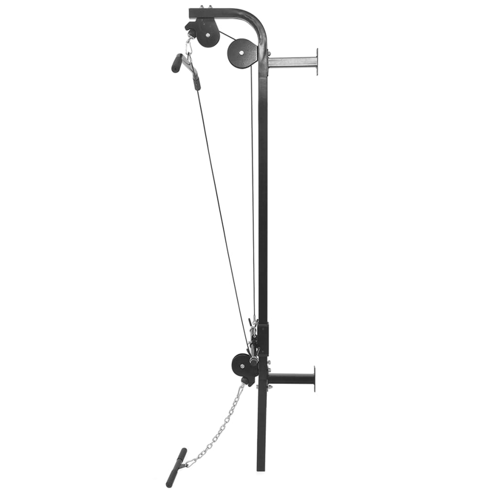 vidaXL Turn de forță montat pe perete cu set haltere & gantere 30,5 kg vidaXL Turn de forță montat pe perete cu set haltere & gantere 30,5 kg