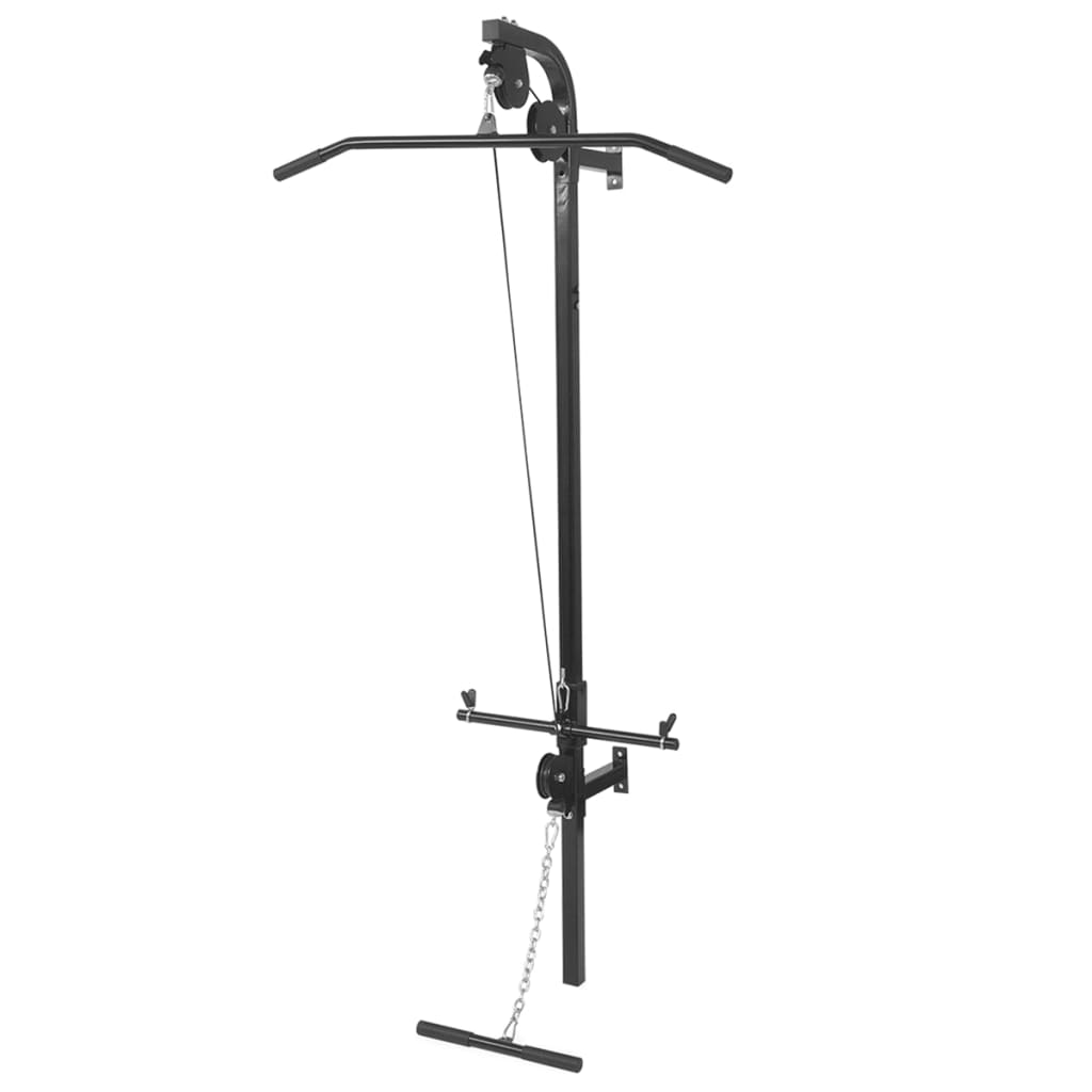 vidaXL Turn de forță montat pe perete cu set haltere & gantere 30,5 kg vidaXL Turn de forță montat pe perete cu set haltere & gantere 30,5 kg