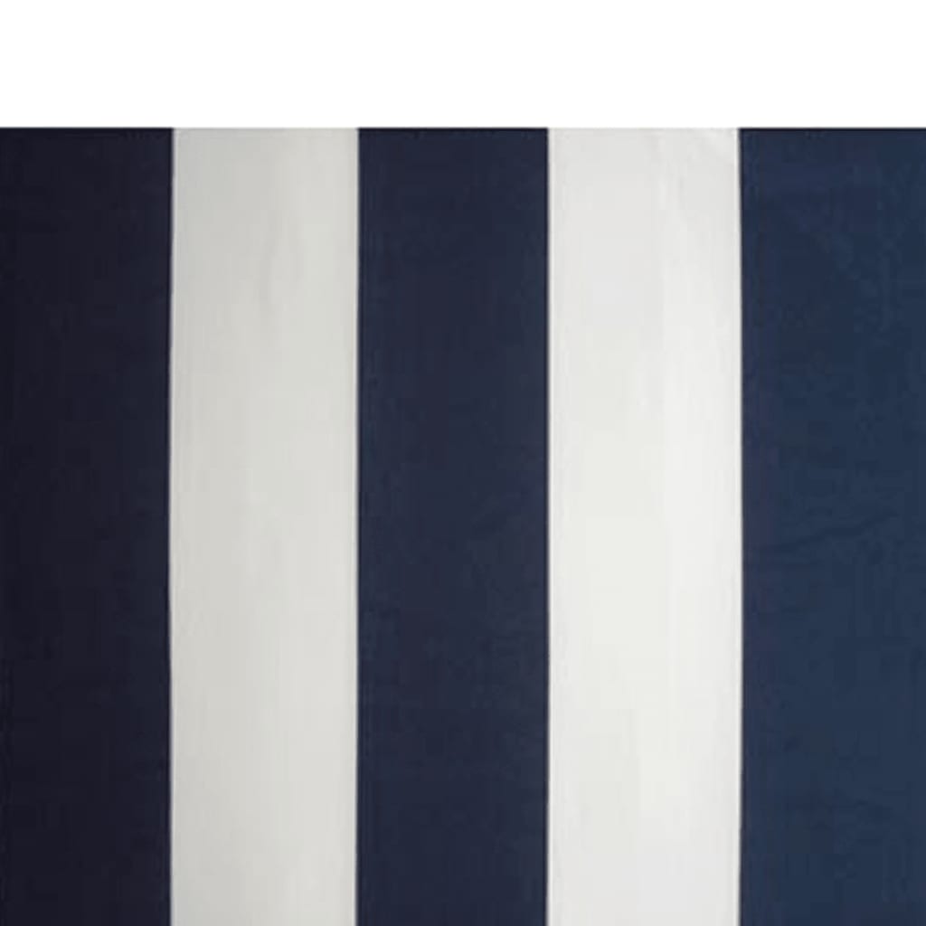 vidaXL Copertină pliabilă cu acționare manuală, 300 cm, albastru/alb