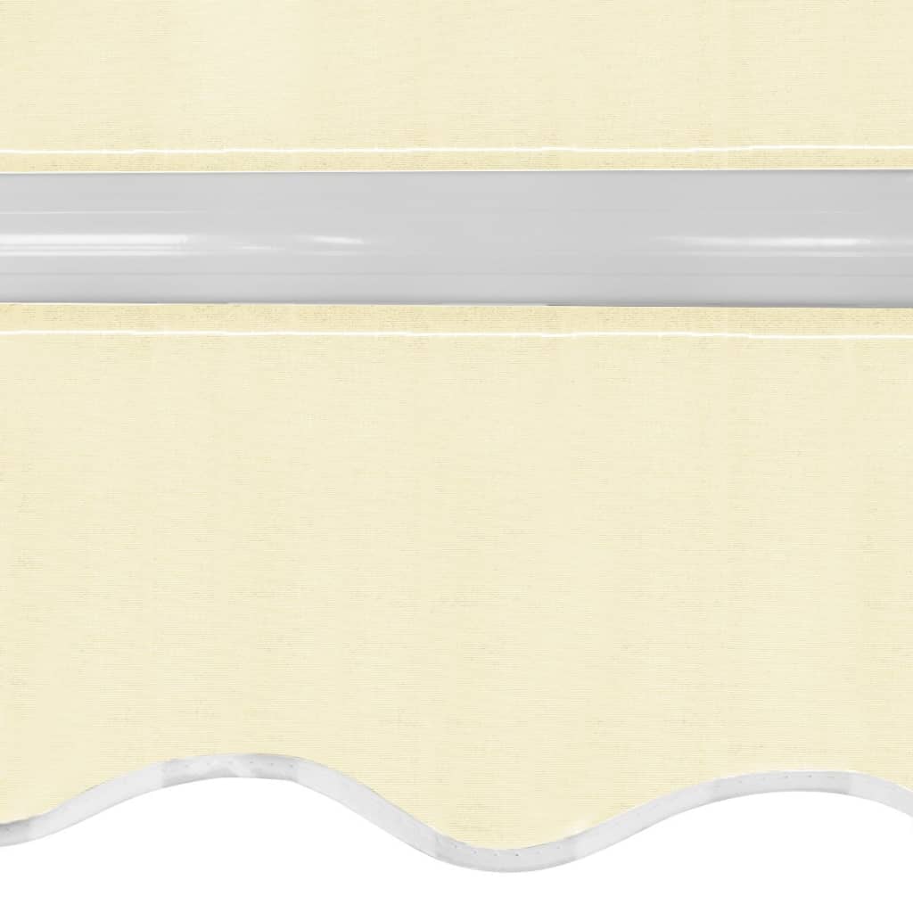 vidaXL Copertină pliabilă cu acționare manuală, 400 cm, crem vidaXL Copertină pliabilă cu acționare manuală, 400 cm, crem
