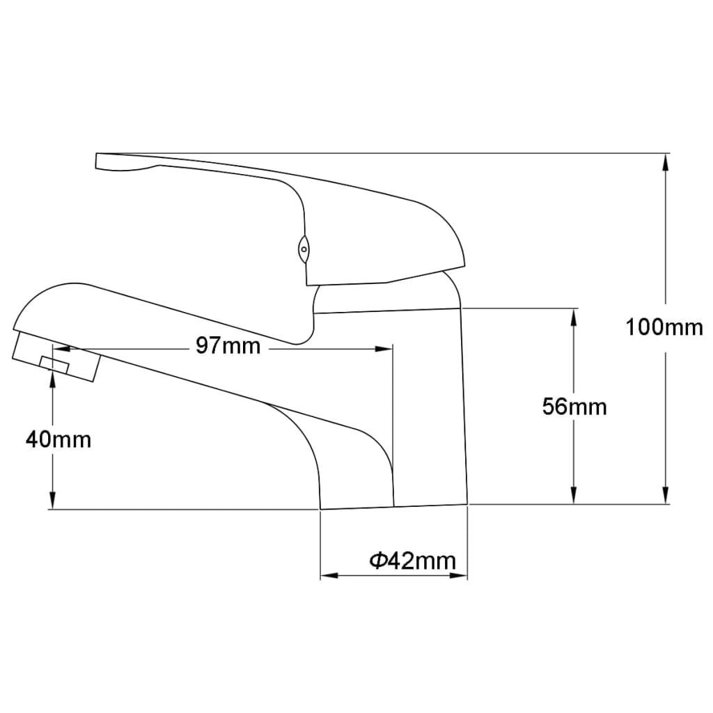 vidaXL Baterii bideu baie, 2buc., crom vidaXL Baterii bideu baie, 2buc., crom