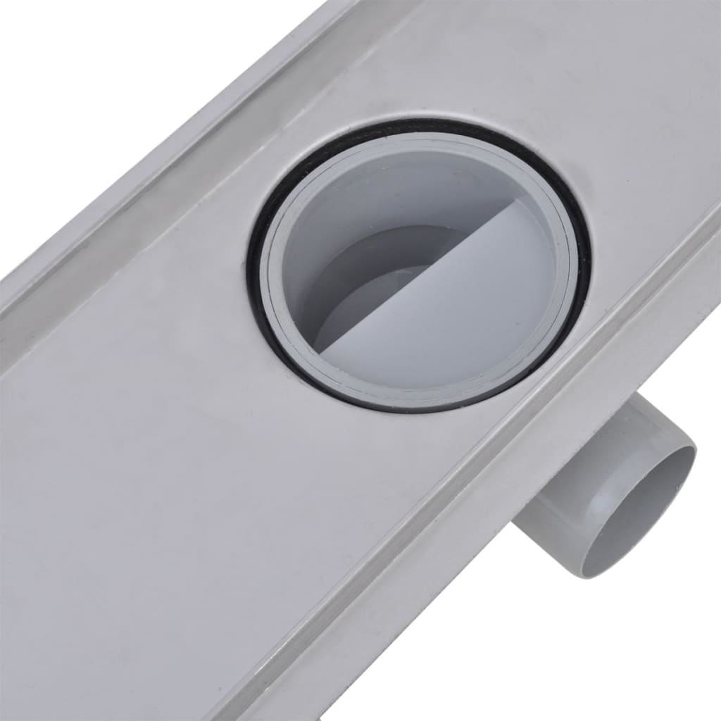 vidaXL Rigolă liniară duș, 2 buc, 530 x 140 mm, oțel inoxidabil vidaXL Rigolă liniară duș, 2 buc, 530 x 140 mm, oțel inoxidabil