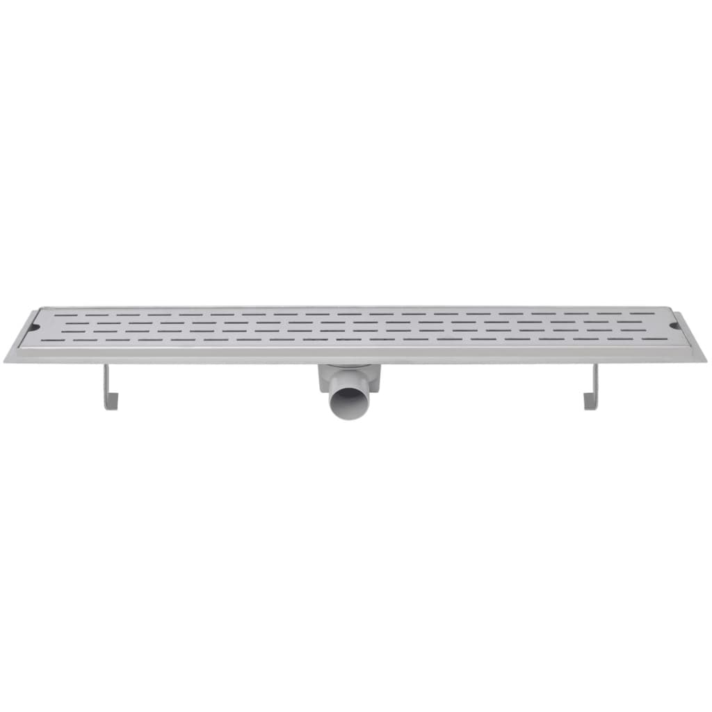 vidaXL Rigolă liniară de duș, 2 buc. 830x140 mm oțel inoxidabil, linii vidaXL Rigolă liniară de duș, 2 buc. 830x140 mm oțel inoxidabil, linii