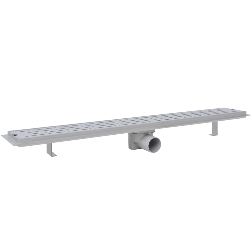 vidaXL Rigolă liniară de duș, 2 buc. 830x140 mm oțel inoxidabil, linii vidaXL Rigolă liniară de duș, 2 buc. 830x140 mm oțel inoxidabil, linii