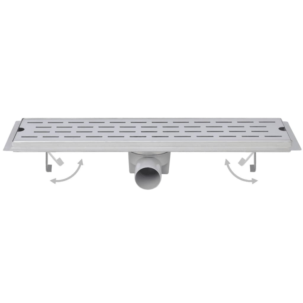 vidaXL Rigolă liniară de duș 2 buc. 630x140 mm, oțel inoxidabil, bule vidaXL Rigolă liniară de duș 2 buc. 630x140 mm, oțel inoxidabil, bule