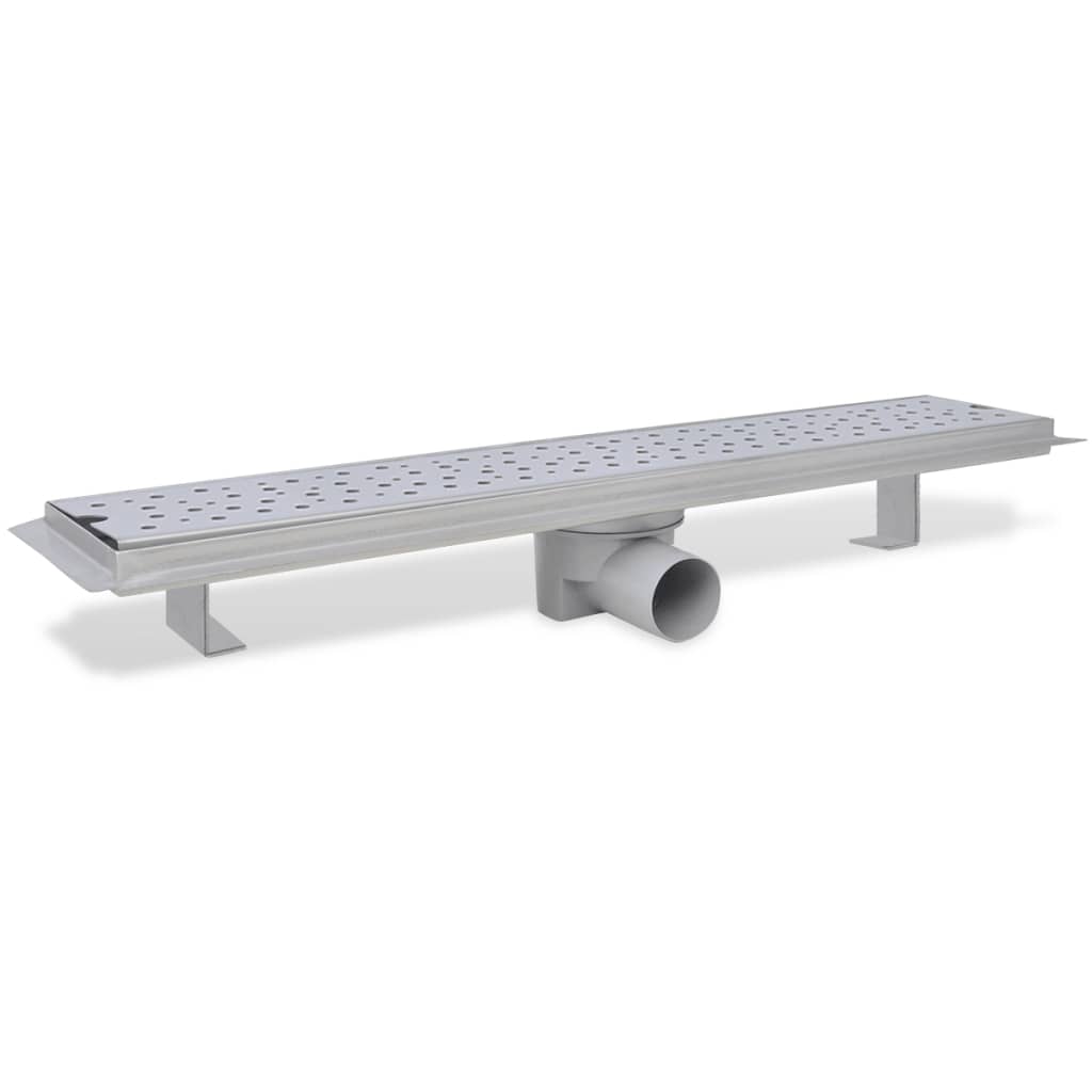 vidaXL Rigolă liniară de duș 2 buc. 630x140 mm, oțel inoxidabil, bule vidaXL Rigolă liniară de duș 2 buc. 630x140 mm, oțel inoxidabil, bule