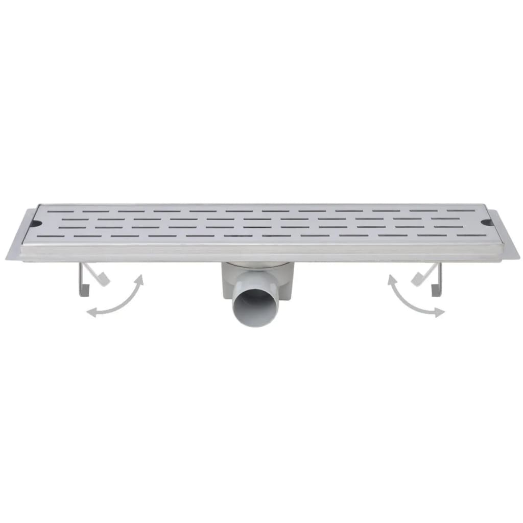 vidaXL Rigolă duș liniară, 2 buc., 730x140 mm, oțel inoxidabil, bule vidaXL Rigolă duș liniară, 2 buc., 730x140 mm, oțel inoxidabil, bule