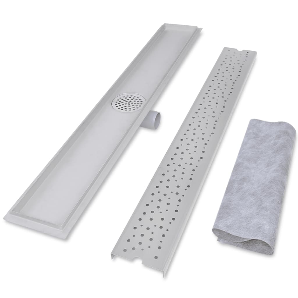 vidaXL Rigolă liniară de duș 2 buc. 930x140 mm oțel inoxidabil bule vidaXL Rigolă liniară de duș 2 buc. 930x140 mm oțel inoxidabil bule