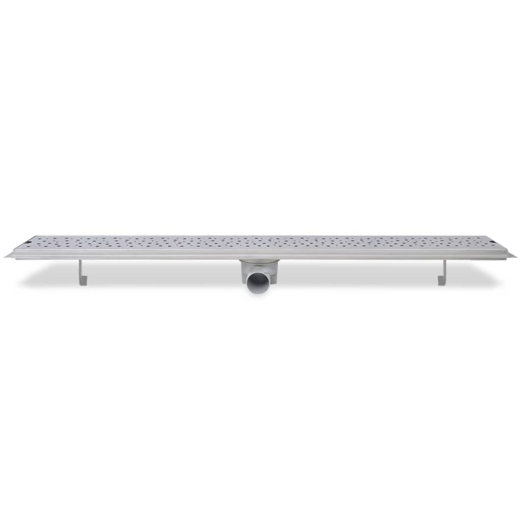 vidaXL Rigolă duș liniară, 2 buc., 1030x140 mm, oțel inoxidabil, bule vidaXL Rigolă duș liniară, 2 buc., 1030x140 mm, oțel inoxidabil, bule