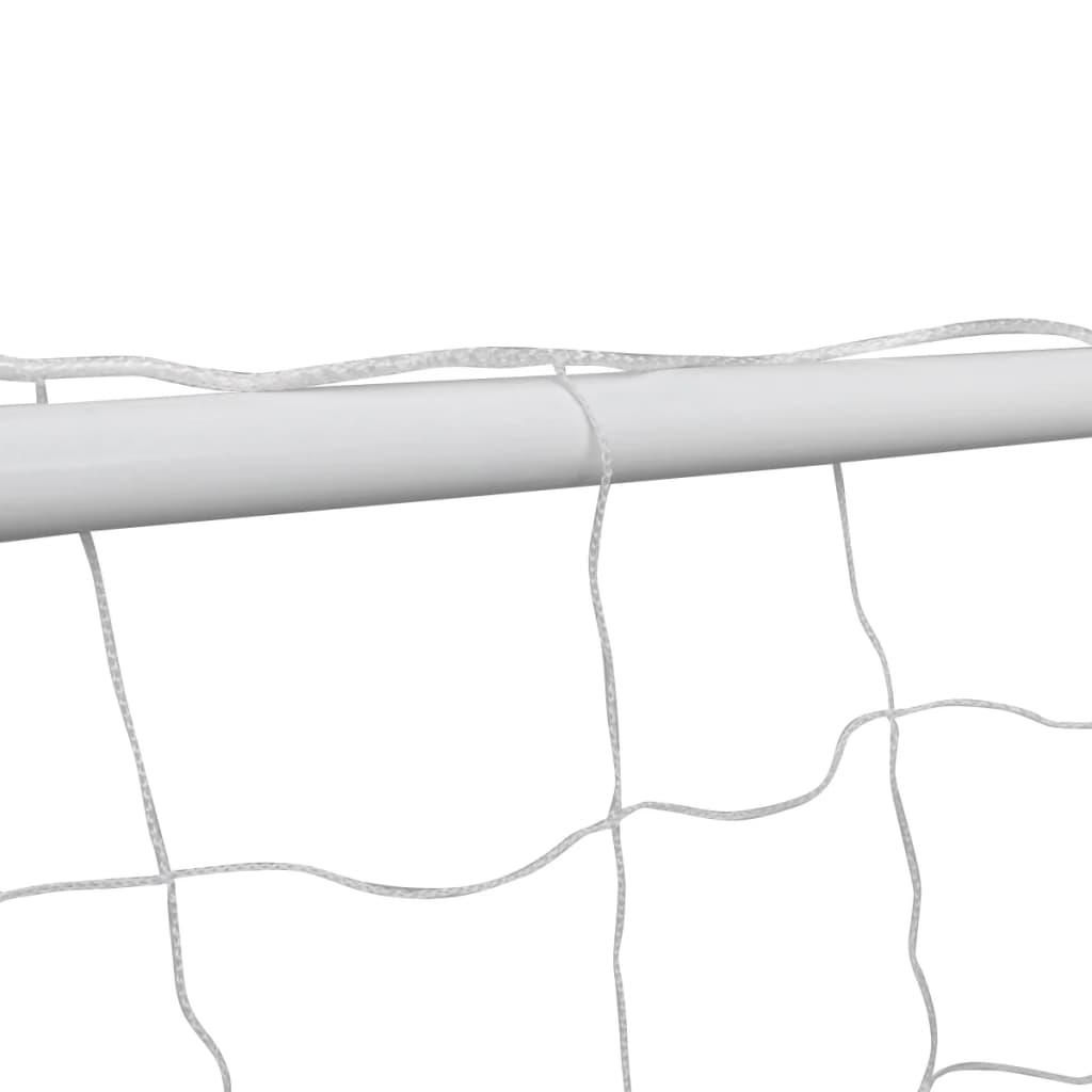 vidaXL Porți de fotbal cu plase 2 buc. alb 182x61x122 cm oțel vidaXL Porți de fotbal cu plase 2 buc. alb 182x61x122 cm oțel