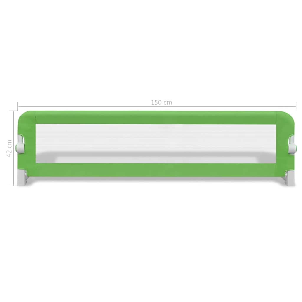 vidaXL Balustradă de protecție pat copii, 2 buc., verde, 150x42 cm vidaXL Balustradă de protecție pat copii, 2 buc., verde, 150x42 cm