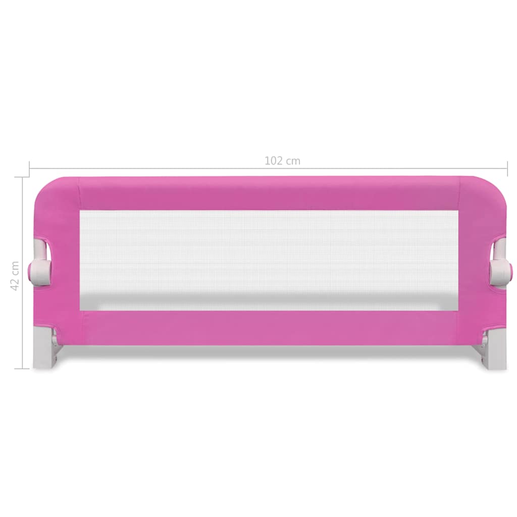 vidaXL Balustradă de protecție pat copii, 2 buc., roz, 102x42 cm vidaXL Balustradă de protecție pat copii, 2 buc., roz, 102x42 cm