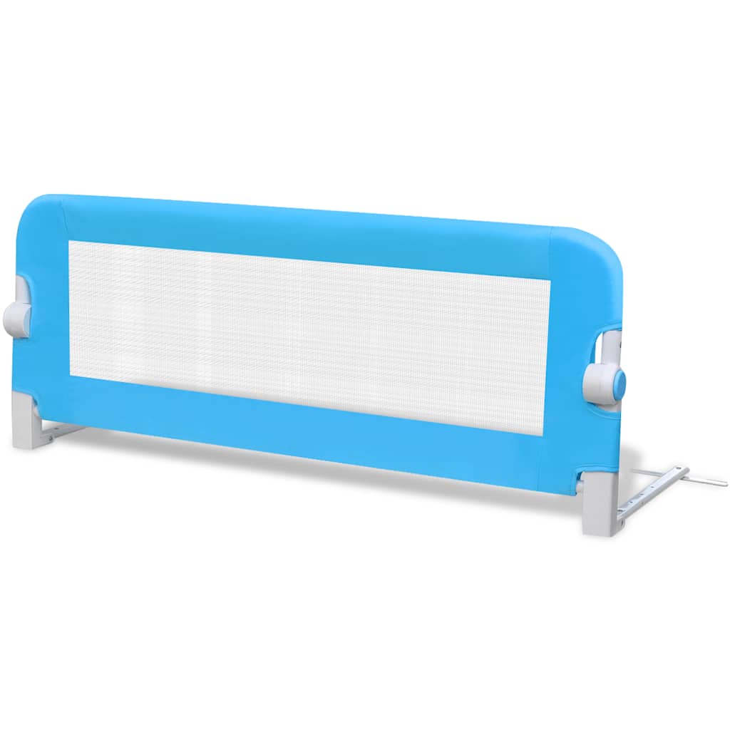 vidaXL Balustradă de protecție pat copii, 2 buc., albastru, 102x42 cm vidaXL Balustradă de protecție pat copii, 2 buc., albastru, 102x42 cm