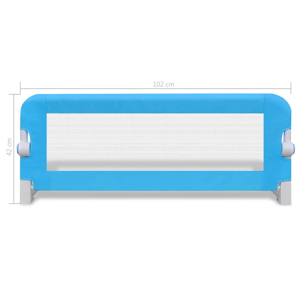 vidaXL Balustradă de protecție pat copii, 2 buc., albastru, 102x42 cm vidaXL Balustradă de protecție pat copii, 2 buc., albastru, 102x42 cm