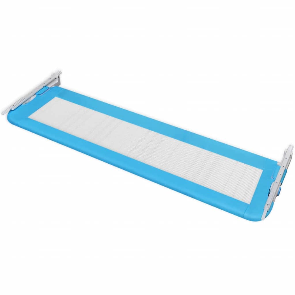vidaXL Balustradă de protecție pat copii, 2 buc., albastru, 150x42 cm vidaXL Balustradă de protecție pat copii, 2 buc., albastru, 150x42 cm
