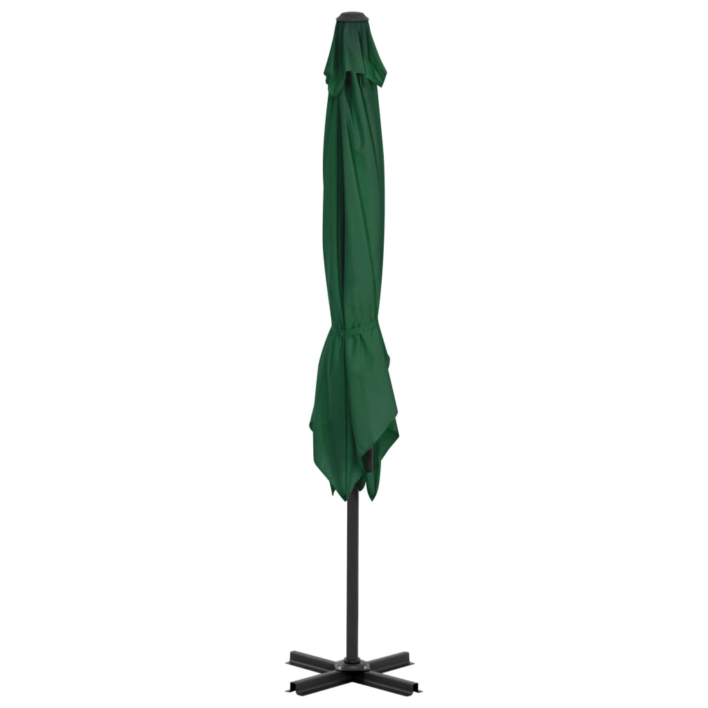 vidaXL Umbrelă de soare de grădină, bază portabilă, verde vidaXL Umbrelă de soare de grădină, bază portabilă, verde