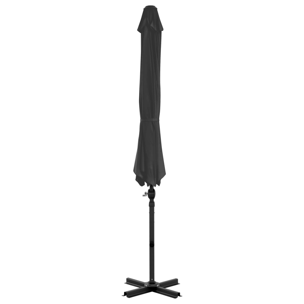 vidaXL Umbrelă de soare de grădină, bază portabilă, antracit vidaXL Umbrelă de soare de grădină, bază portabilă, antracit