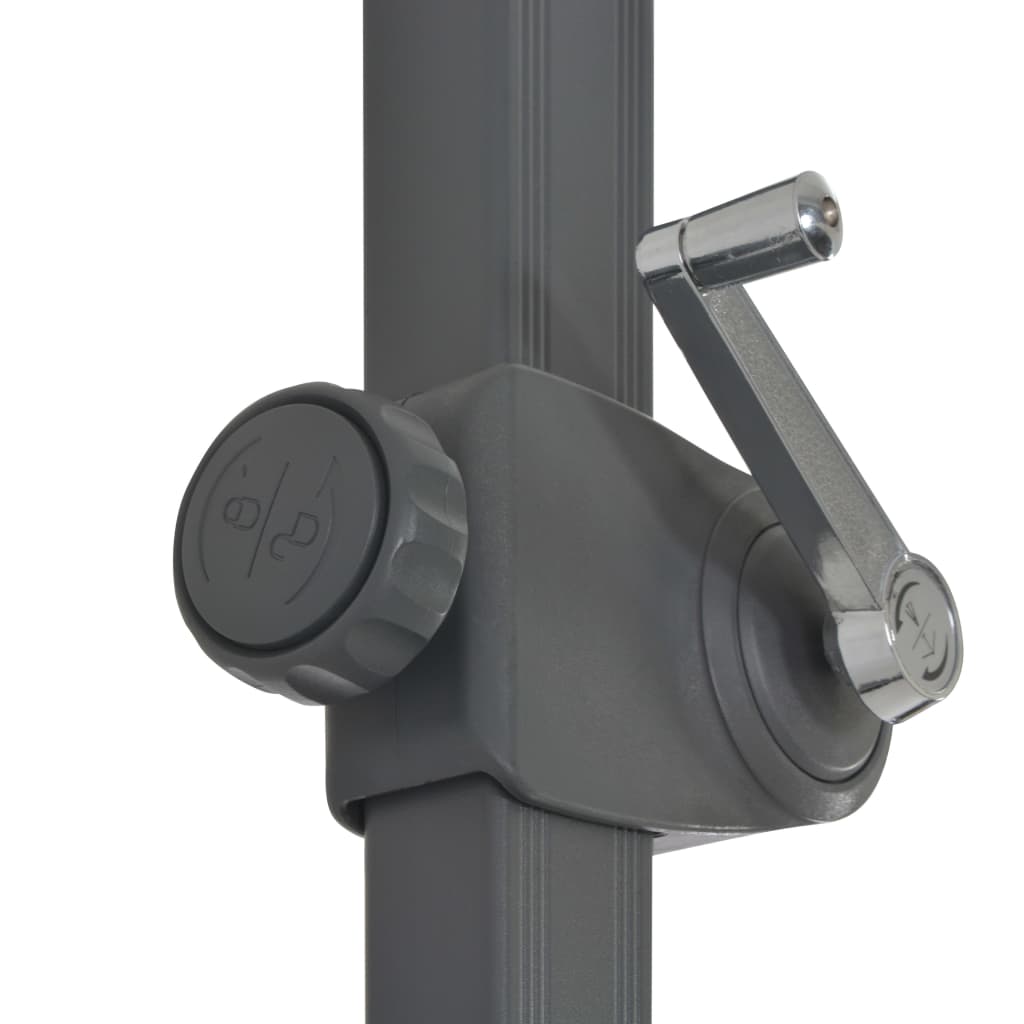 vidaXL Umbrelă de soare de grădină, bază portabilă, antracit vidaXL Umbrelă de soare de grădină, bază portabilă, antracit