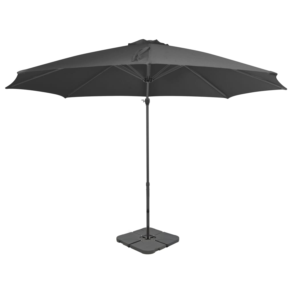 vidaXL Umbrelă de soare de grădină, bază portabilă, antracit vidaXL Umbrelă de soare de grădină, bază portabilă, antracit