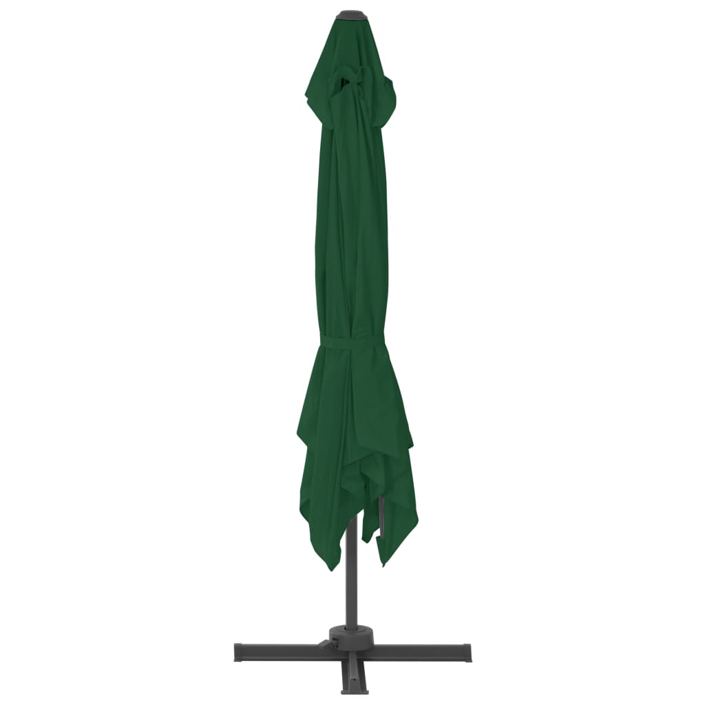 vidaXL Umbrelă de soare de grădină, bază portabilă, verde vidaXL Umbrelă de soare de grădină, bază portabilă, verde