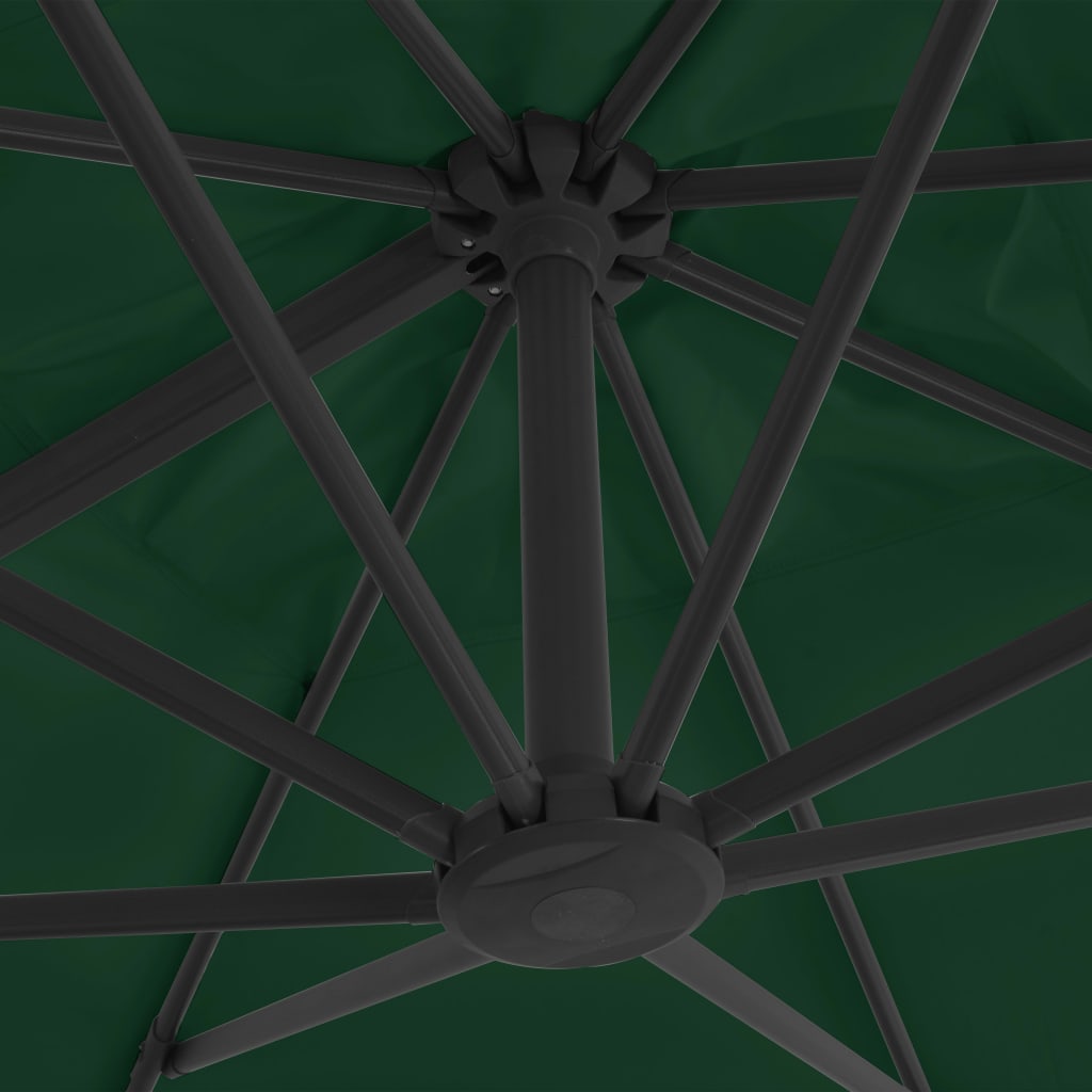 vidaXL Umbrelă de soare de grădină, bază portabilă, verde vidaXL Umbrelă de soare de grădină, bază portabilă, verde