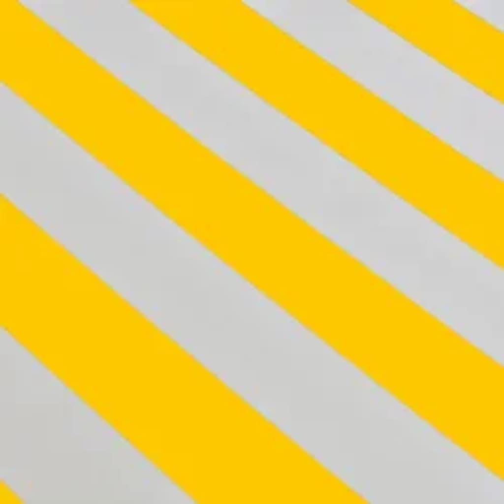 vidaXL Copertină pliabilă acționată manual, galben/alb, 600 cm vidaXL Copertină pliabilă acționată manual, galben/alb, 600 cm