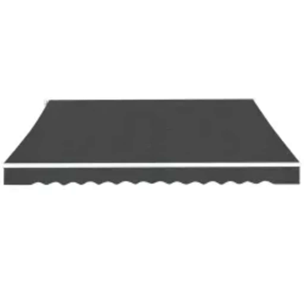 vidaXL Copertină pliabilă acționată manual, antracit, 600 cm vidaXL Copertină pliabilă acționată manual, antracit, 600 cm