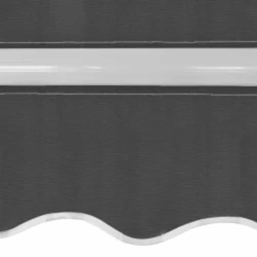 vidaXL Copertină pliabilă acționată manual, antracit, 600 cm vidaXL Copertină pliabilă acționată manual, antracit, 600 cm