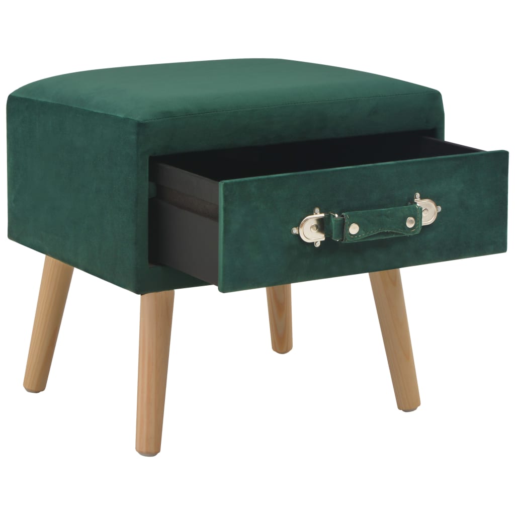 vidaXL Noptiere, 2 buc., verde, 40 x 35 x 40 cm, catifea vidaXL Noptiere, 2 buc., verde, 40 x 35 x 40 cm, catifea