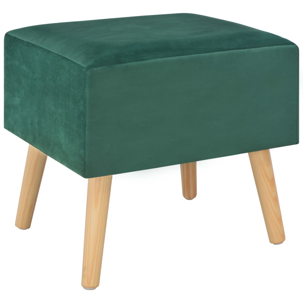 vidaXL Noptiere, 2 buc., verde, 40 x 35 x 40 cm, catifea vidaXL Noptiere, 2 buc., verde, 40 x 35 x 40 cm, catifea