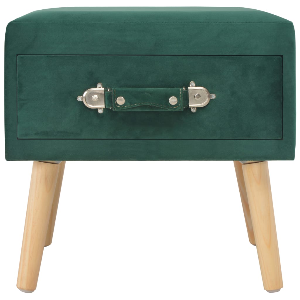 vidaXL Noptiere, 2 buc., verde, 40 x 35 x 40 cm, catifea vidaXL Noptiere, 2 buc., verde, 40 x 35 x 40 cm, catifea