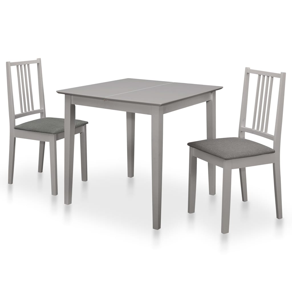 vidaXL Set mobilier de bucătărie, 3 piese, gri, MDF vidaXL Set mobilier de bucătărie, 3 piese, gri, MDF
