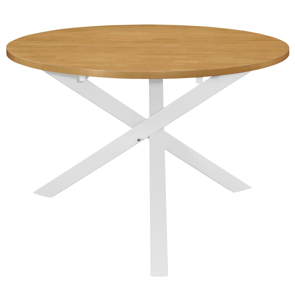 vidaXL Set de mobilier de bucătărie, 5 piese, alb, MDF vidaXL Set de mobilier de bucătărie, 5 piese, alb, MDF