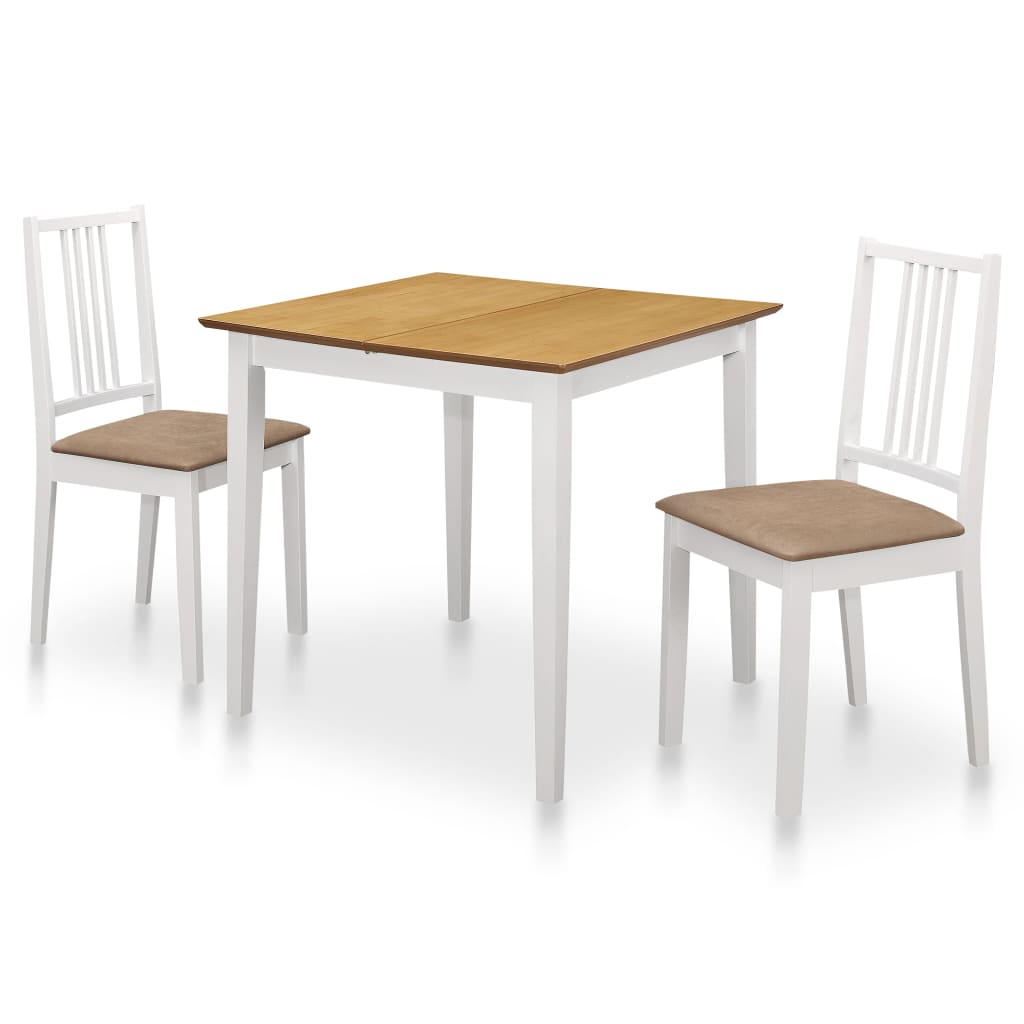 vidaXL Set mobilier de bucătărie, 3 piese, alb, MDF vidaXL Set mobilier de bucătărie, 3 piese, alb, MDF