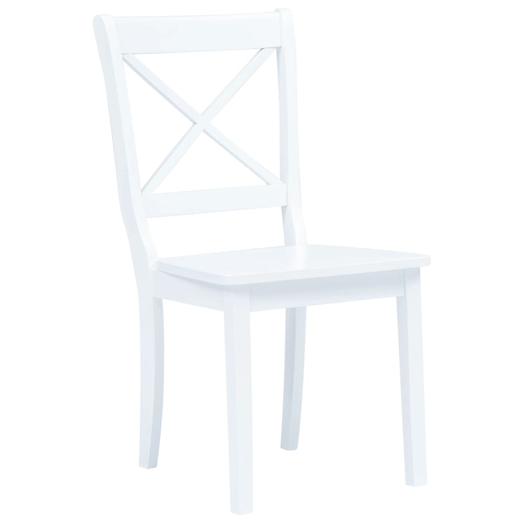 vidaXL Set mobilier bucătărie, 5 piese, alb, lemn masiv de hevea vidaXL Set mobilier bucătărie, 5 piese, alb, lemn masiv de hevea