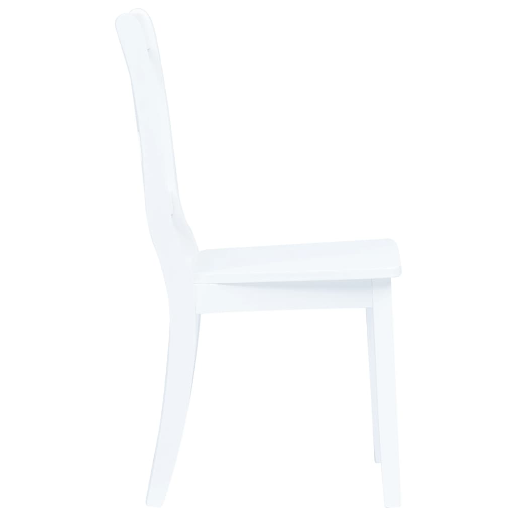 vidaXL Set mobilier bucătărie, 5 piese, alb, lemn masiv de hevea vidaXL Set mobilier bucătărie, 5 piese, alb, lemn masiv de hevea