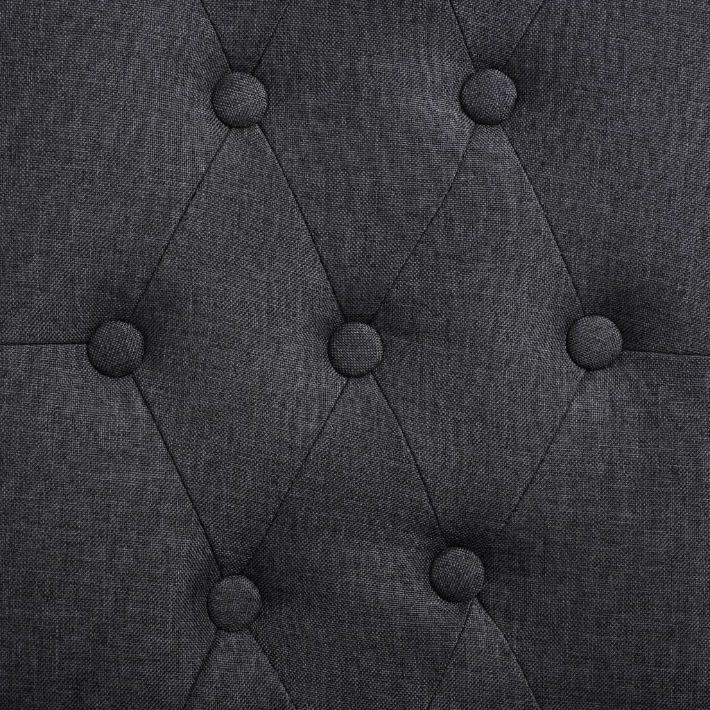 vidaXL Scaune de bucătărie pivotante, 4 buc., gri închis, textil vidaXL Scaune de bucătărie pivotante, 4 buc., gri închis, textil