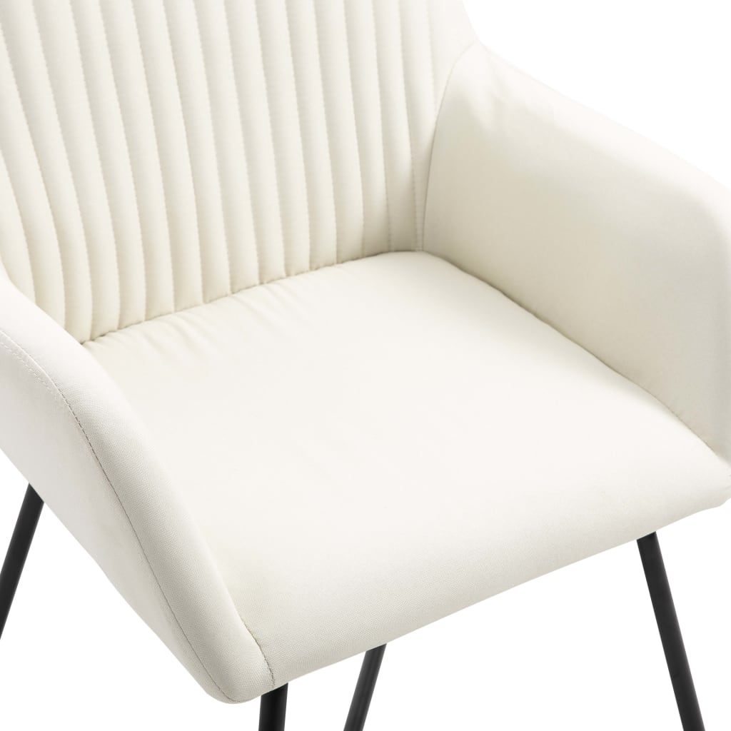 vidaXL Scaune de bucătărie, 4 buc., material textil