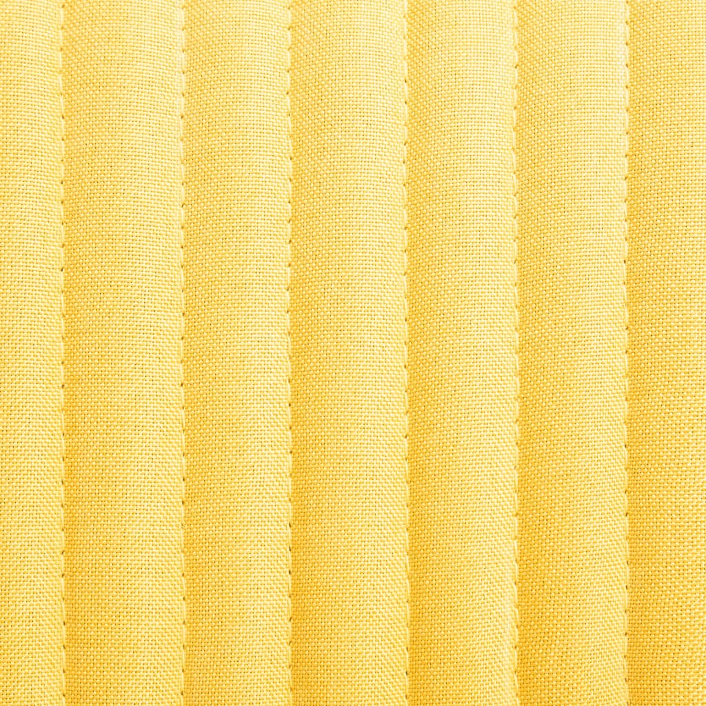 vidaXL Scaune de sufragerie, 6 buc., galben, material textil