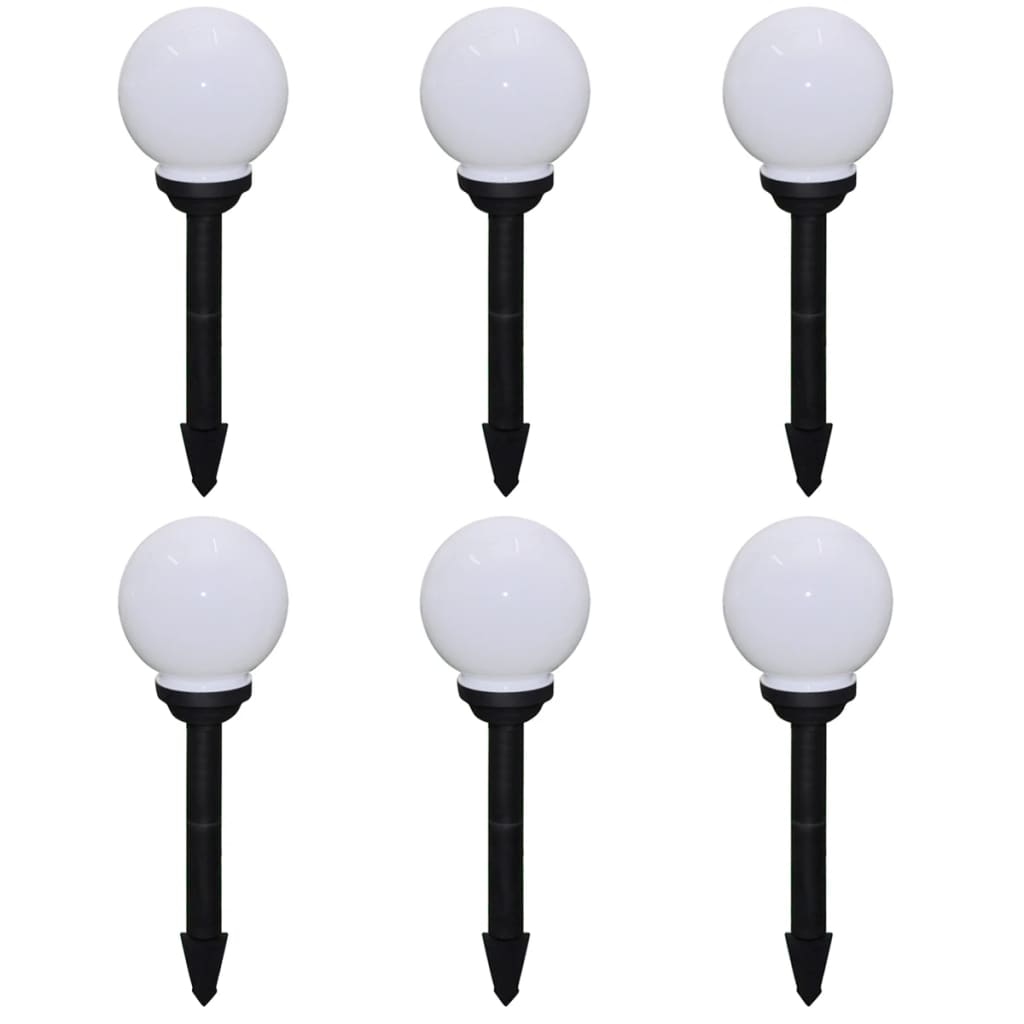 vidaXL Lămpi de exterior pentru alee LED 6 buc. 20 cm, cu țăruș de sol vidaXL Lămpi de exterior pentru alee LED 6 buc. 20 cm, cu țăruș de sol