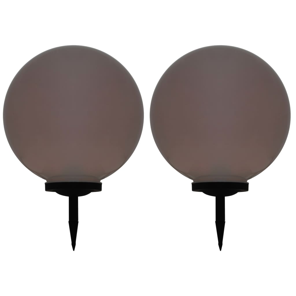 vidaXL Lămpi solare de exterior, 2 buc., 50 cm, RGB, sferic, LED vidaXL Lămpi solare de exterior, 2 buc., 50 cm, RGB, sferic, LED