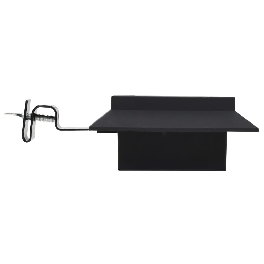 vidaXL Lămpi solare de exterior, 12 buc., negru, 12 cm, pătrat, LED