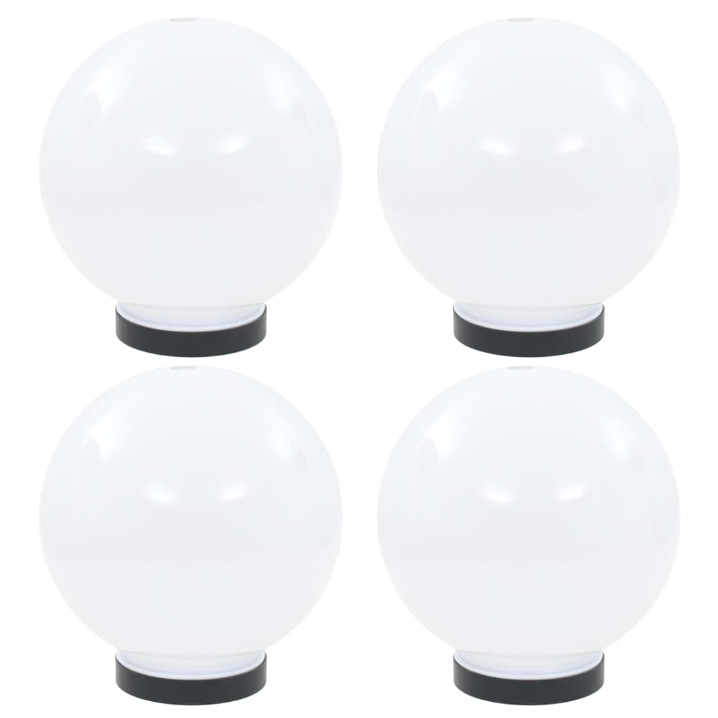 vidaXL Lămpi glob cu LED, 4 buc., 20 cm, PMMA, sferic