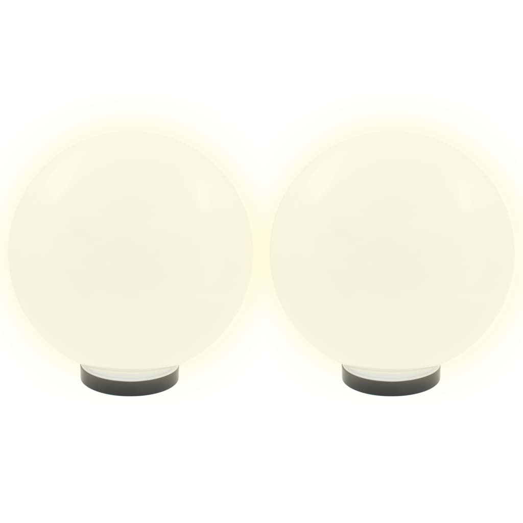 vidaXL Lămpi glob cu LED, 4 buc., 30 cm, PMMA, sferic