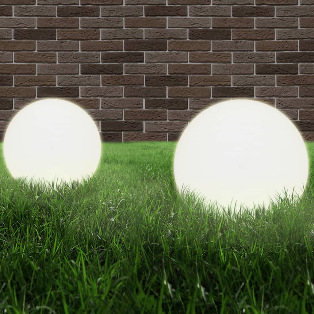 vidaXL Lămpi glob cu LED, 4 buc., 40 cm, PMMA, sferic vidaXL Lămpi glob cu LED, 4 buc., 40 cm, PMMA, sferic