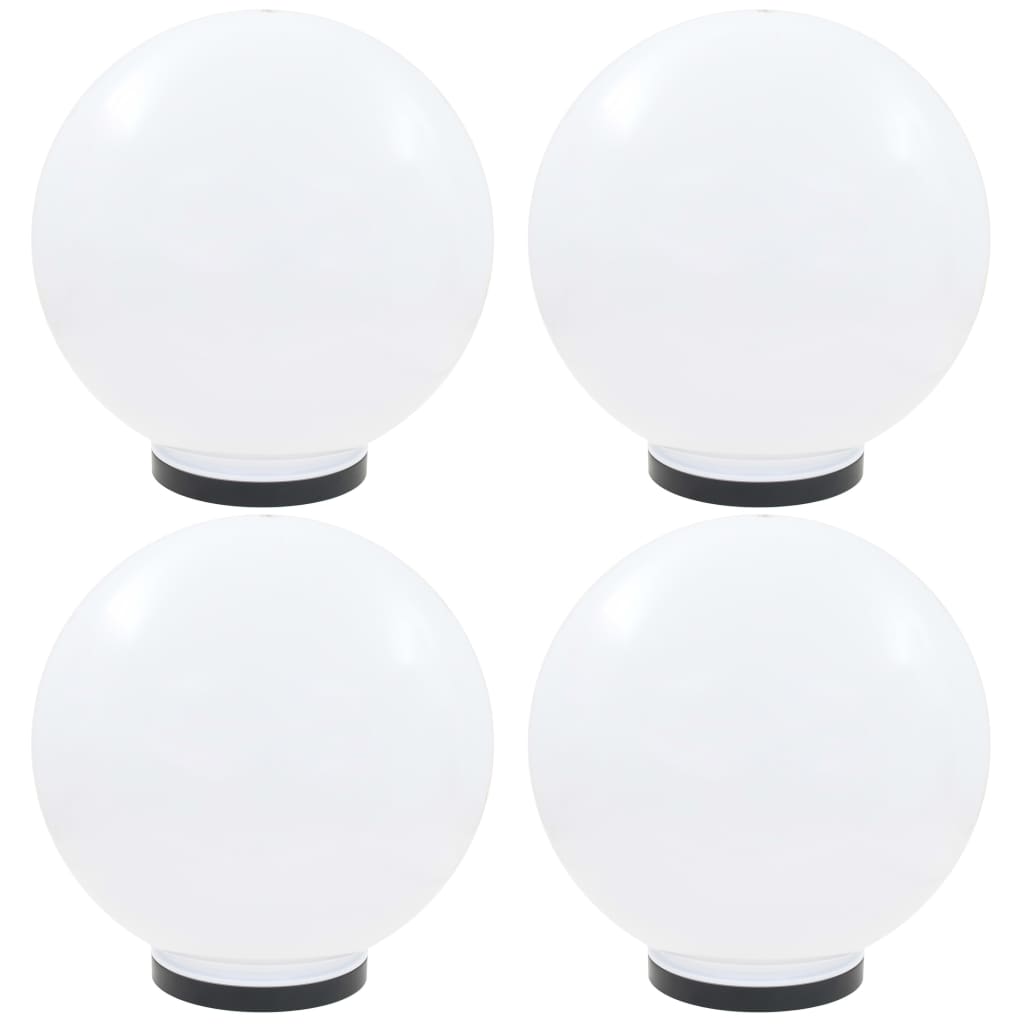vidaXL Lămpi glob cu LED, 4 buc., 40 cm, PMMA, sferic vidaXL Lămpi glob cu LED, 4 buc., 40 cm, PMMA, sferic