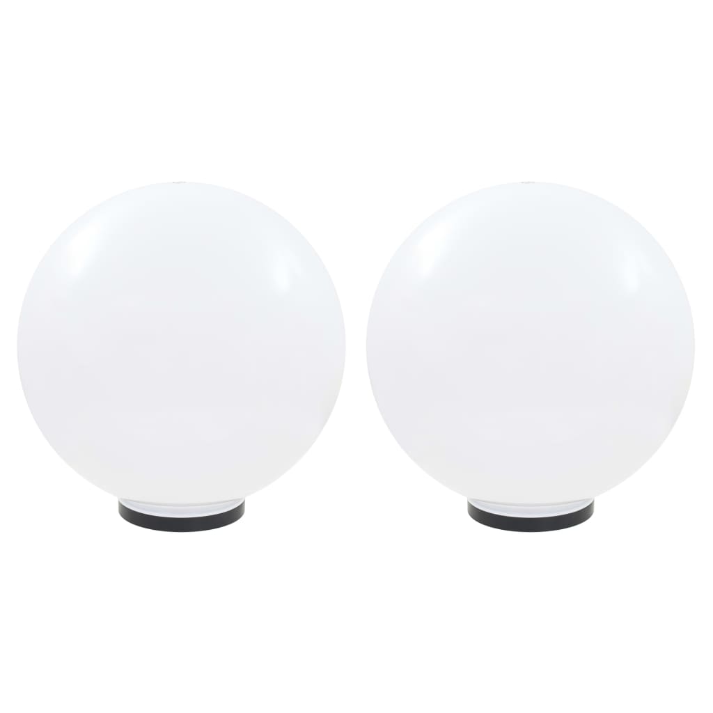 vidaXL Lămpi glob cu LED, 2 buc., 50 cm, PMMA, sferic vidaXL Lămpi glob cu LED, 2 buc., 50 cm, PMMA, sferic